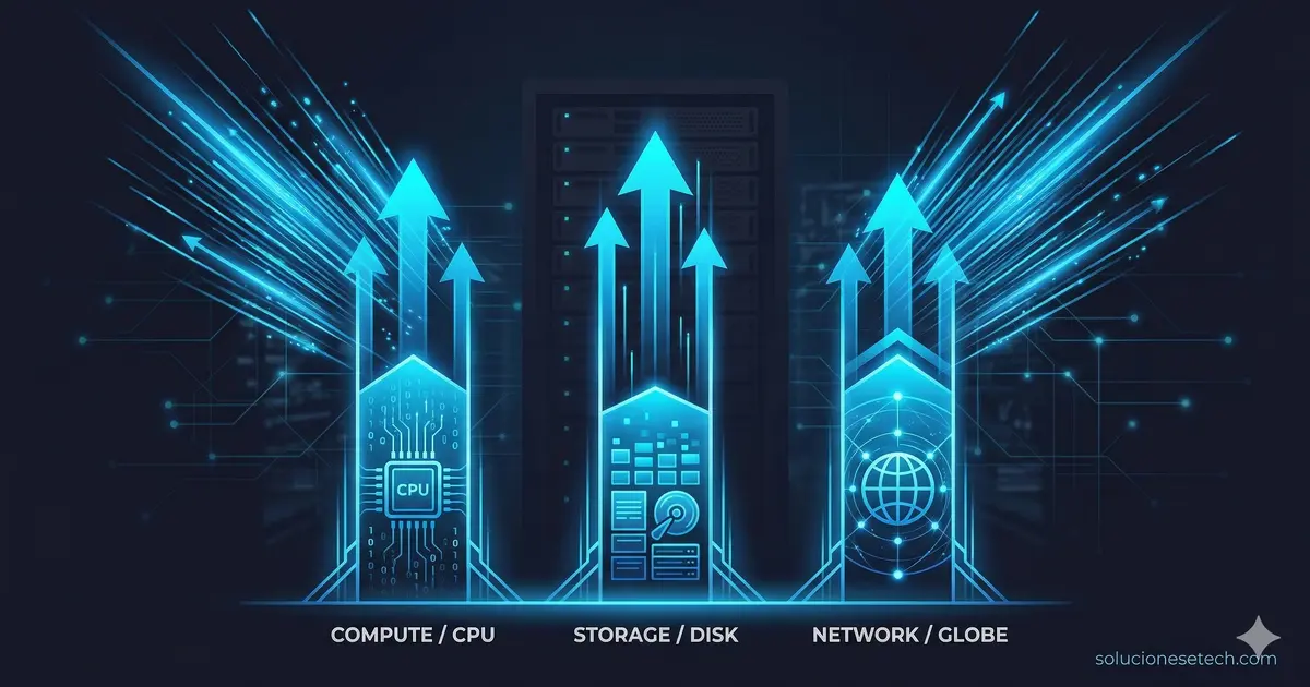 Arquitectura de rendimiento en Azure IaaS con cómputo, almacenamiento y red optimizados para cargas críticas