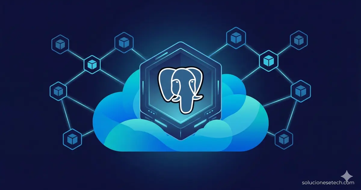 Diagrama de arquitectura PostgreSQL ejecutándose en Azure Kubernetes Service con operador CloudNativePG